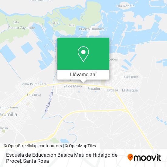 Mapa de Escuela de Educacion Basica Matilde Hidalgo de Procel