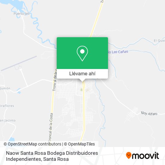 Mapa de Naow Santa Rosa Bodega Distribuidores Independientes