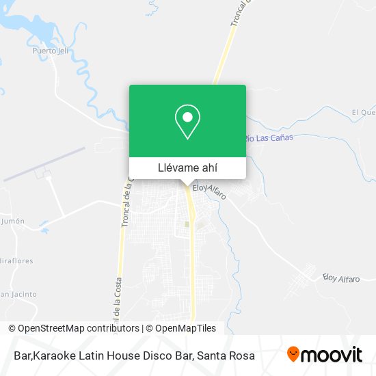 Mapa de Bar,Karaoke Latin House Disco Bar