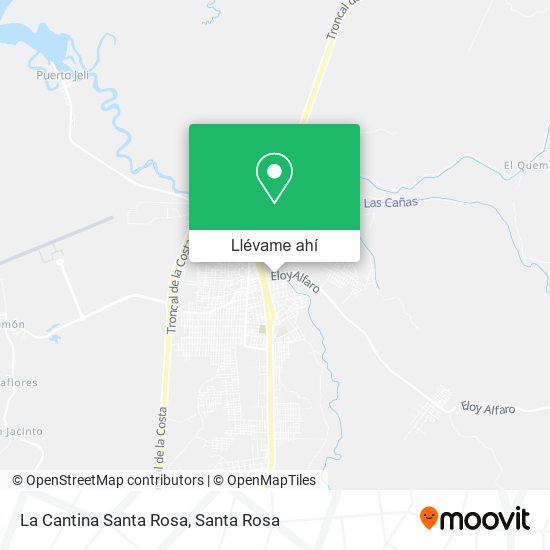 Mapa de La Cantina Santa Rosa