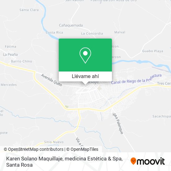 Mapa de Karen Solano Maquillaje, medicina Estética & Spa