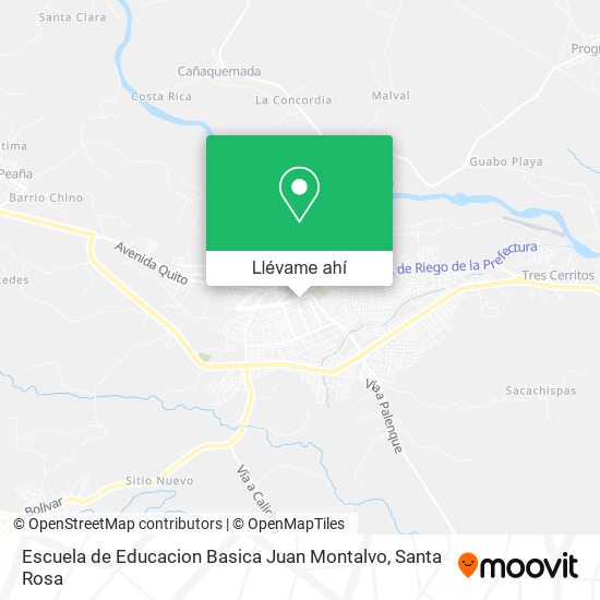 Mapa de Escuela de Educacion Basica Juan Montalvo