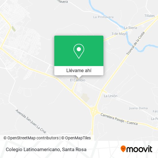Mapa de Colegio Latinoamericano