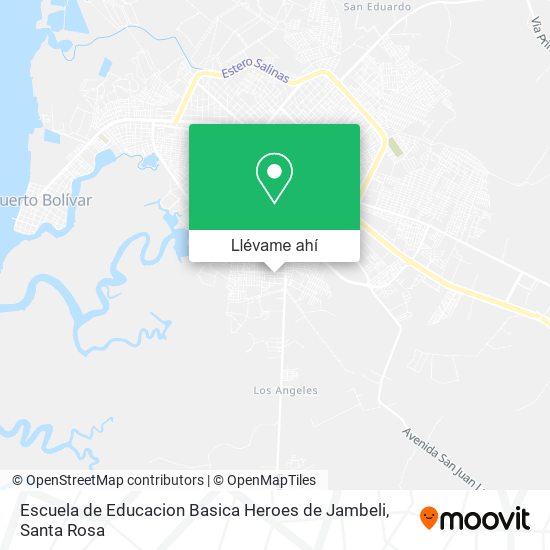 Mapa de Escuela de Educacion Basica Heroes de Jambeli