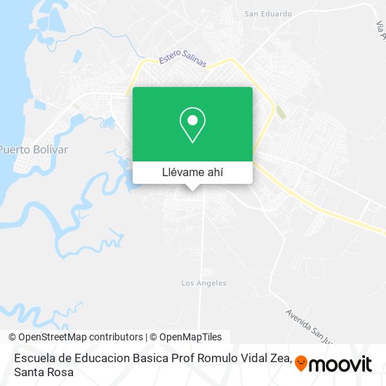 Mapa de Escuela de Educacion Basica Prof Romulo Vidal Zea