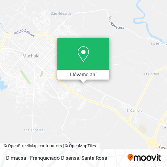 Mapa de Dimacsa - Franquiciado Disensa
