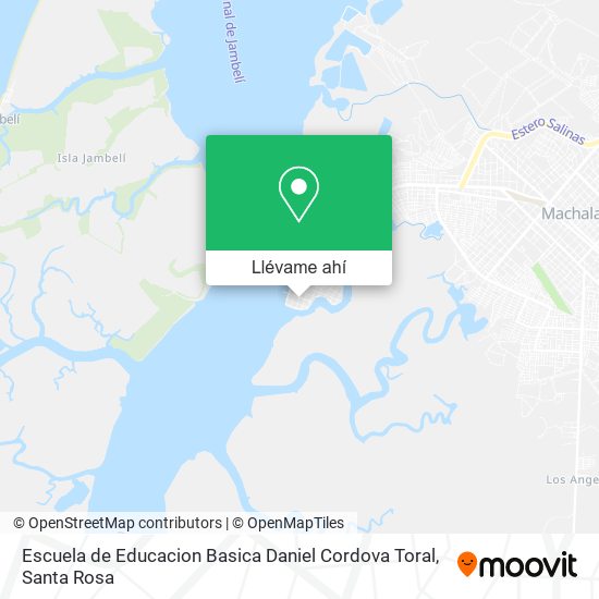 Mapa de Escuela de Educacion Basica Daniel Cordova Toral