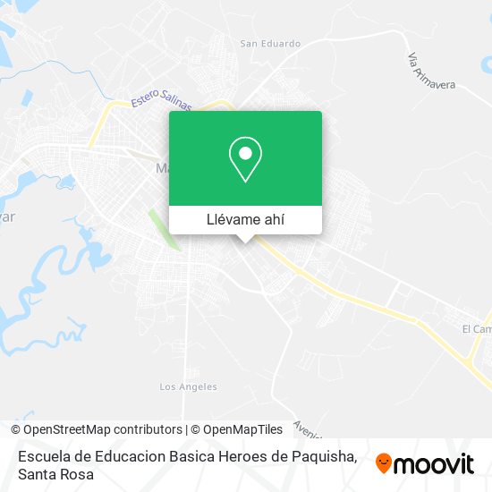 Mapa de Escuela de Educacion Basica Heroes de Paquisha