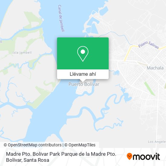 Mapa de Madre Pto. Bolívar Park Parque de la Madre Pto. Bolívar