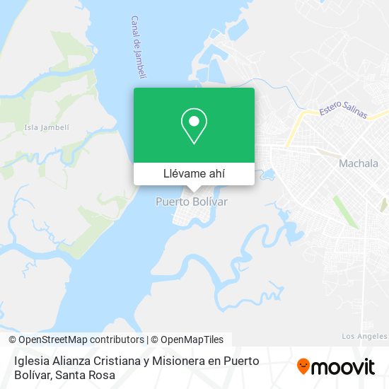 Mapa de Iglesia Alianza Cristiana y Misionera en Puerto Bolívar