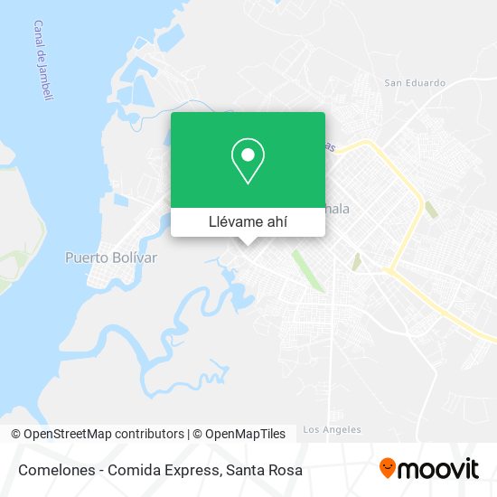 Mapa de Comelones - Comida Express