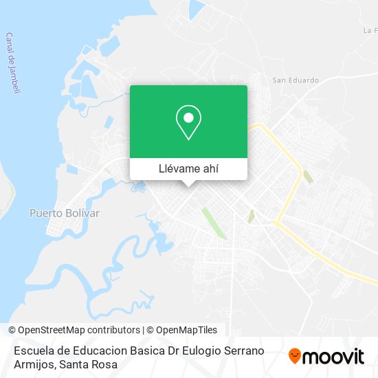 Mapa de Escuela de Educacion Basica Dr Eulogio Serrano Armijos