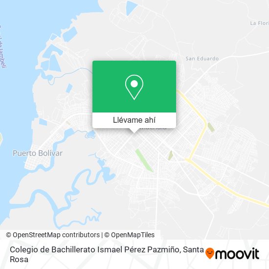 Mapa de Colegio de Bachillerato Ismael Pérez Pazmiño