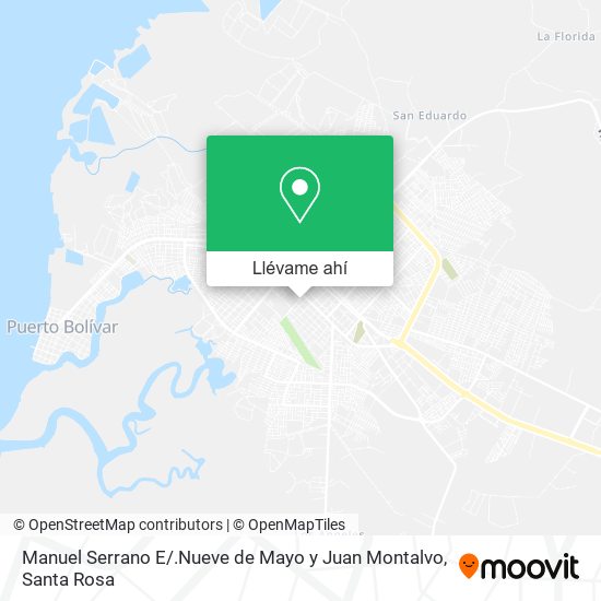 Mapa de Manuel Serrano E / .Nueve de Mayo y Juan Montalvo