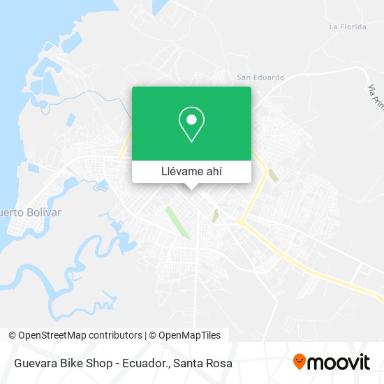 Mapa de Guevara Bike Shop - Ecuador.