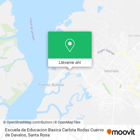 Mapa de Escuela de Educacion Basica Carlota Rodas Cuervo de Davalos