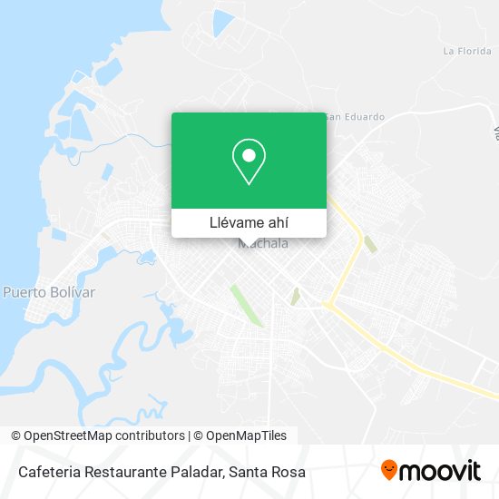 Mapa de Cafeteria Restaurante Paladar