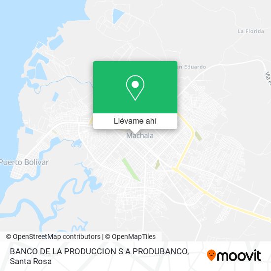 Mapa de BANCO DE LA PRODUCCION S A PRODUBANCO