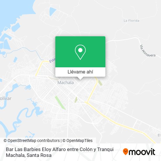 Mapa de Bar Las Barbies Eloy Alfaro entre Colón y Tranqui Machala