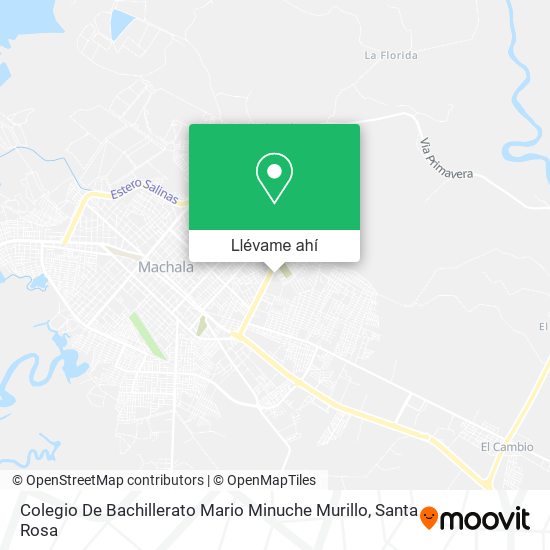 Mapa de Colegio De Bachillerato Mario Minuche Murillo