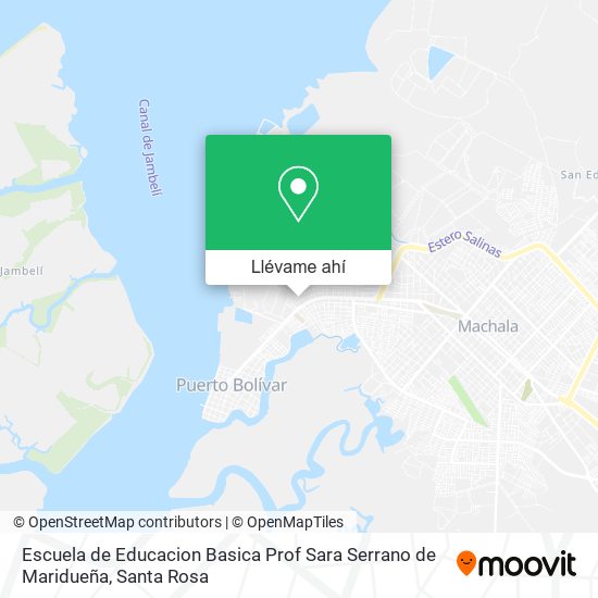 Mapa de Escuela de Educacion Basica Prof Sara Serrano de Maridueña