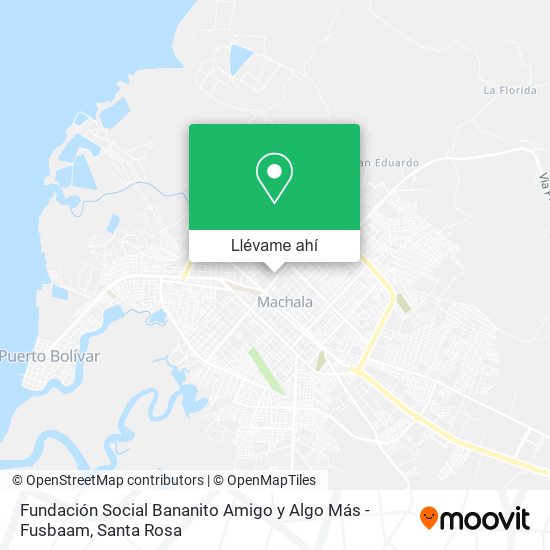 Mapa de Fundación Social Bananito Amigo y Algo Más - Fusbaam
