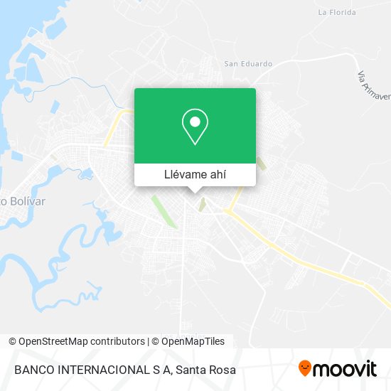 Mapa de BANCO INTERNACIONAL S A