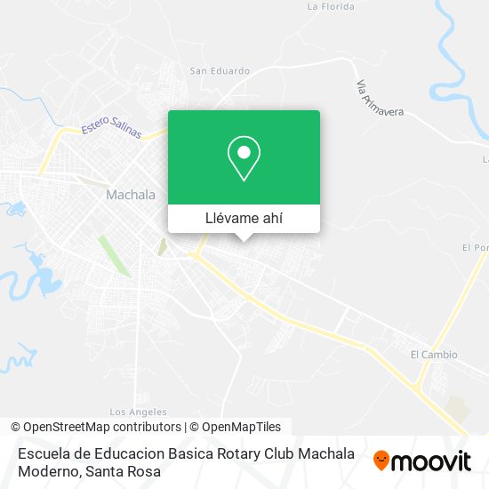 Mapa de Escuela de Educacion Basica Rotary Club Machala Moderno