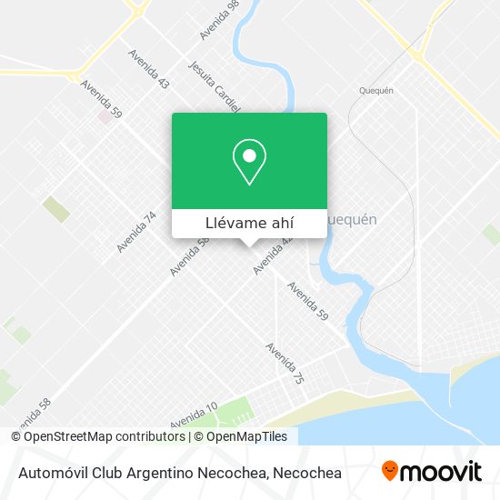 Mapa de Automóvil Club Argentino Necochea