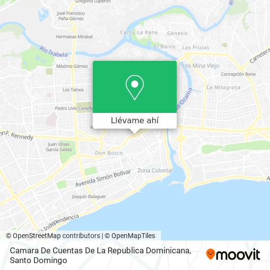 Mapa de Camara De Cuentas De La Republica Dominicana