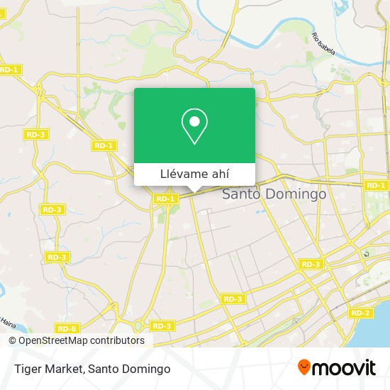 Mapa de Tiger Market
