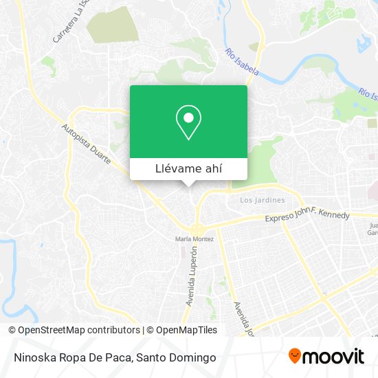 Cómo llegar a Ninoska Ropa De Paca en Distrito Nacional en Autobús o Metro?