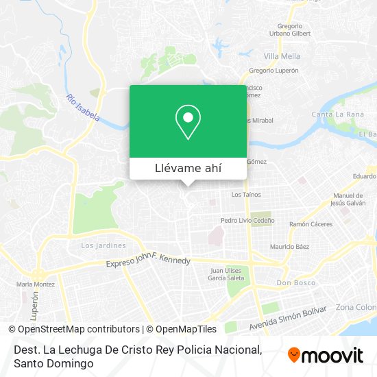 Mapa de Dest. La Lechuga De Cristo Rey Policia Nacional