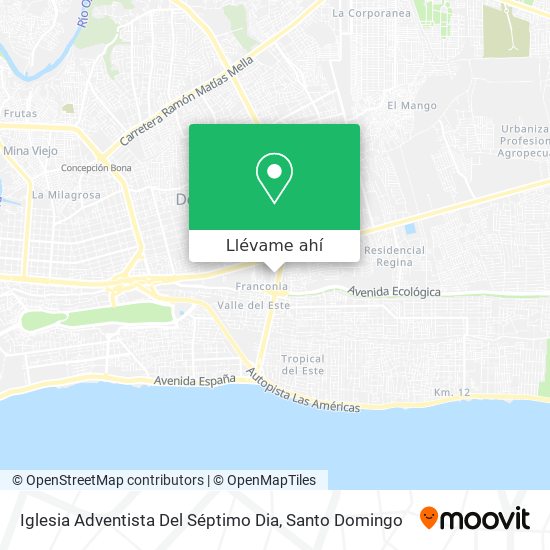 Mapa de Iglesia Adventista Del Séptimo Dia