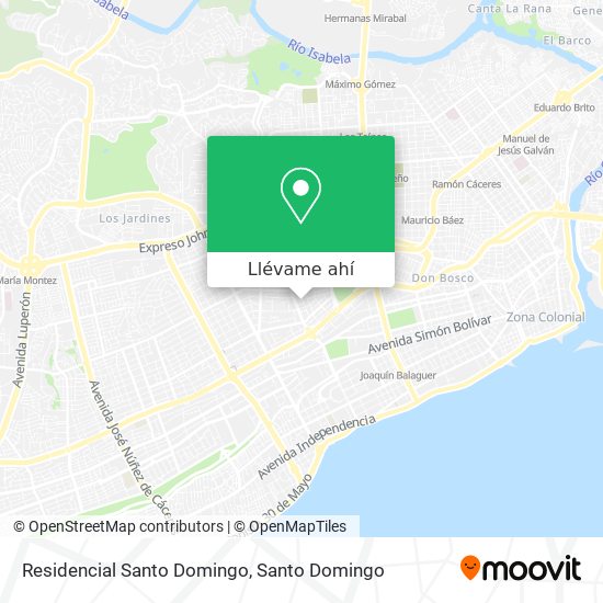 Mapa de Residencial Santo Domingo