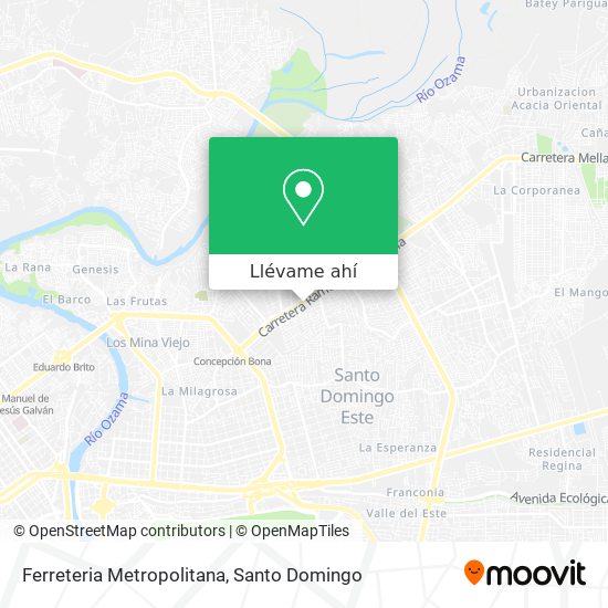 Mapa de Ferreteria Metropolitana