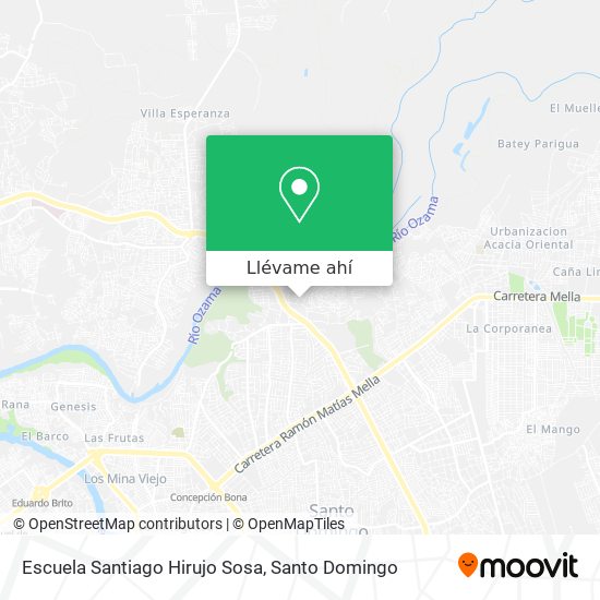 Mapa de Escuela Santiago Hirujo Sosa