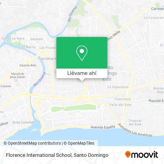 Mapa de Florence International School