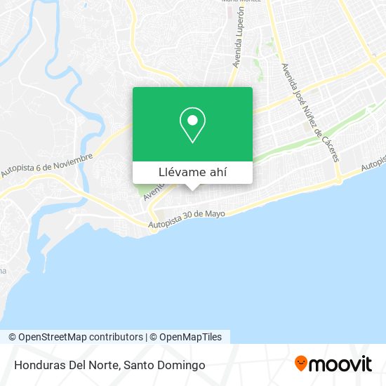 Mapa de Honduras Del Norte