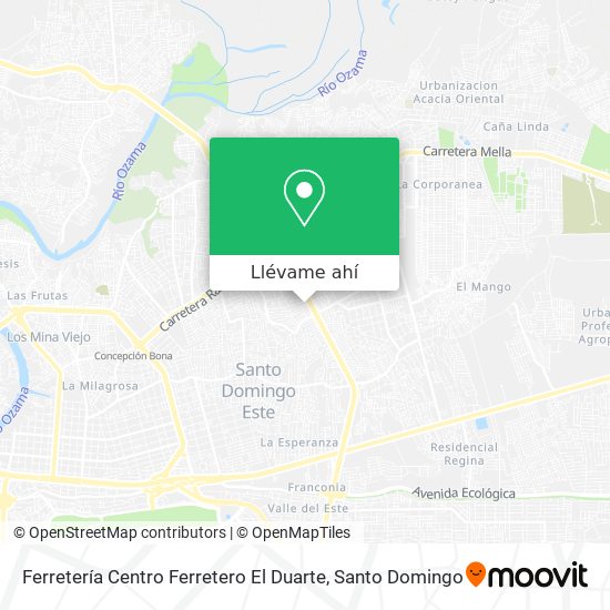 Mapa de Ferretería Centro Ferretero El Duarte