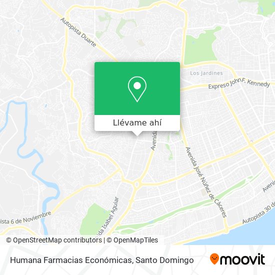 Mapa de Humana Farmacias Económicas