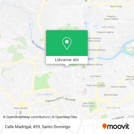 Mapa de Calle Madrigal, #39
