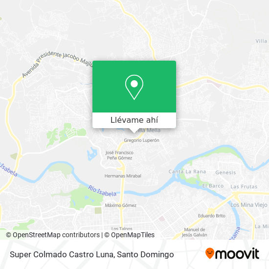 Mapa de Super Colmado Castro Luna