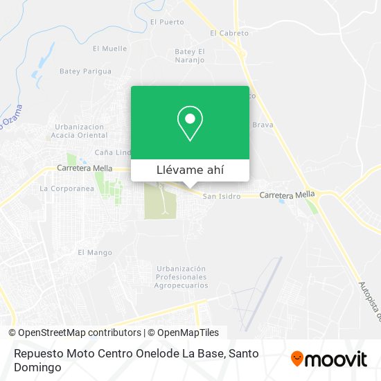 Mapa de Repuesto Moto Centro Onelode La Base
