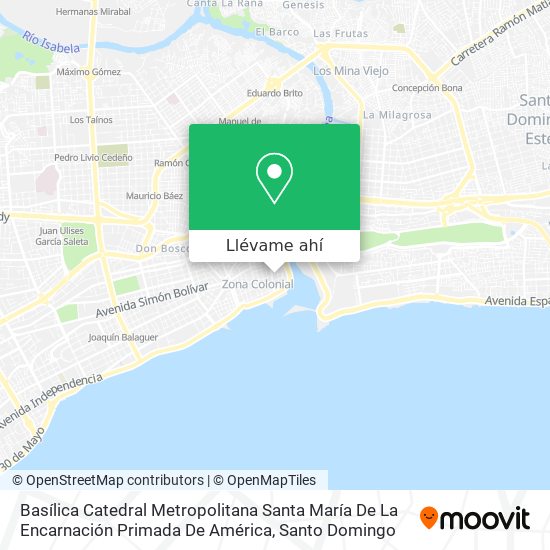 Mapa de Basílica Catedral Metropolitana Santa María De La Encarnación Primada De América