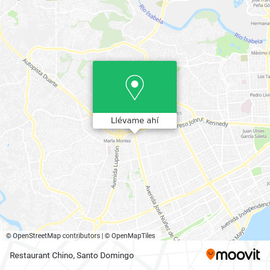 Mapa de Restaurant Chino