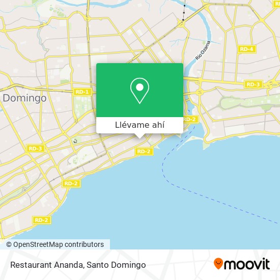 Mapa de Restaurant Ananda