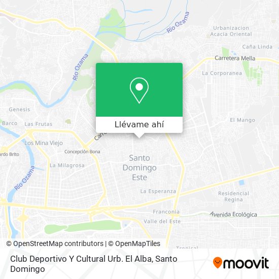 Mapa de Club Deportivo Y Cultural Urb. El Alba