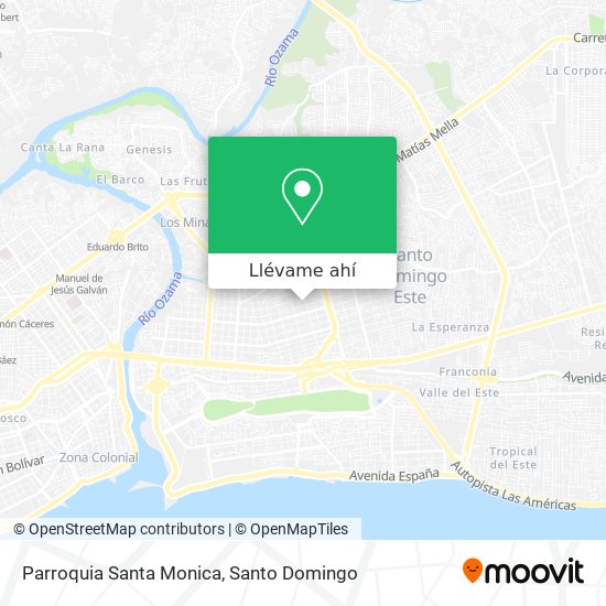 Mapa de Parroquia Santa Monica