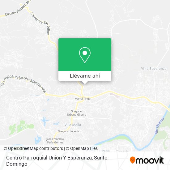 Mapa de Centro Parroquial Unión Y Esperanza